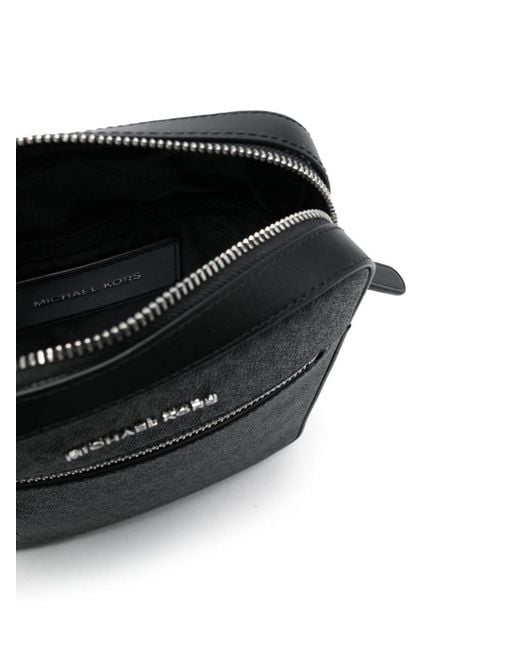 Michael Kors Black Henry Logo-print Flight Bag for men