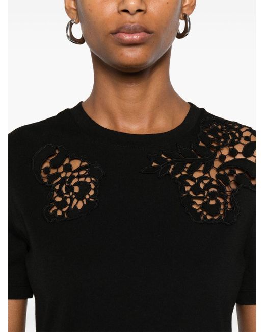 Ermanno Scervino Black T-Shirts And Polos