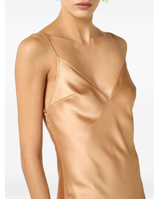 Elisabetta Franchi Orange Long Dress