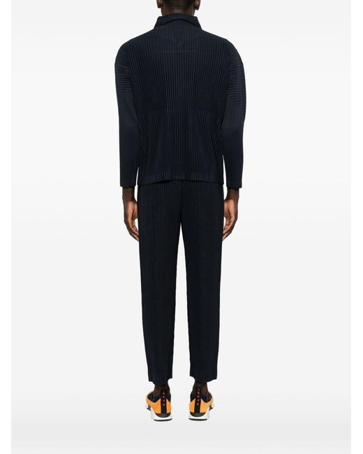 Homme Plissé Issey Miyake Blue Pleated Shirt for men
