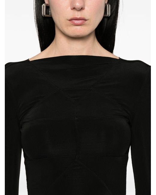 Rick Owens Black Long-Sleeves Top