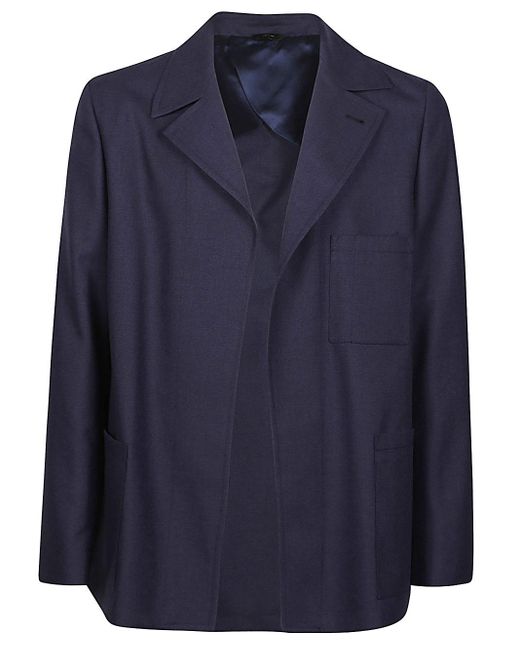 Fendi Blue Single-Breasted Blazer for men