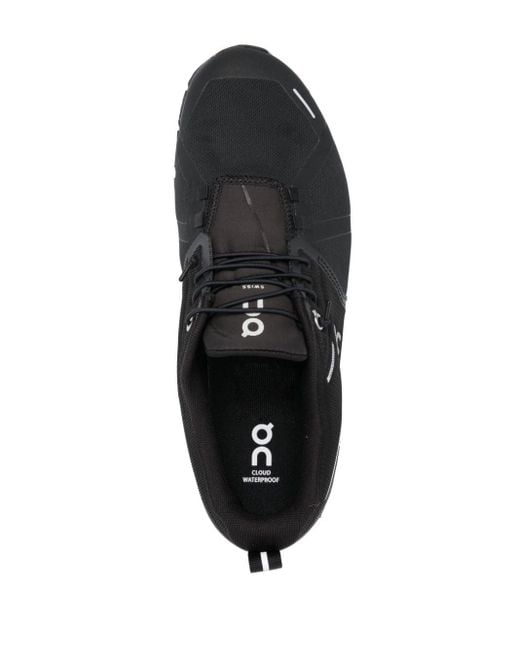 On Shoes Black Cloud 5 Waterproof Performance Sneakers for men