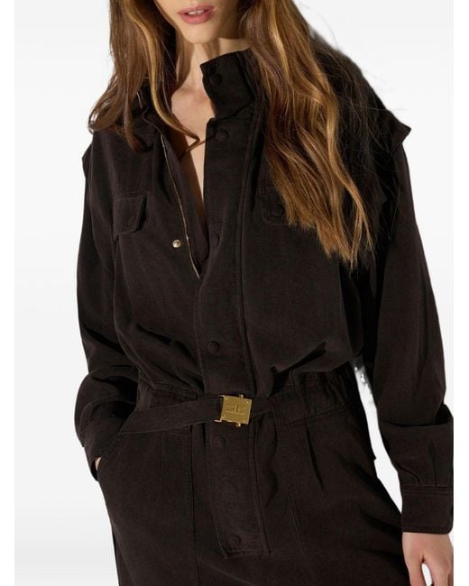 Elisabetta Franchi Black Long Jumpsuit
