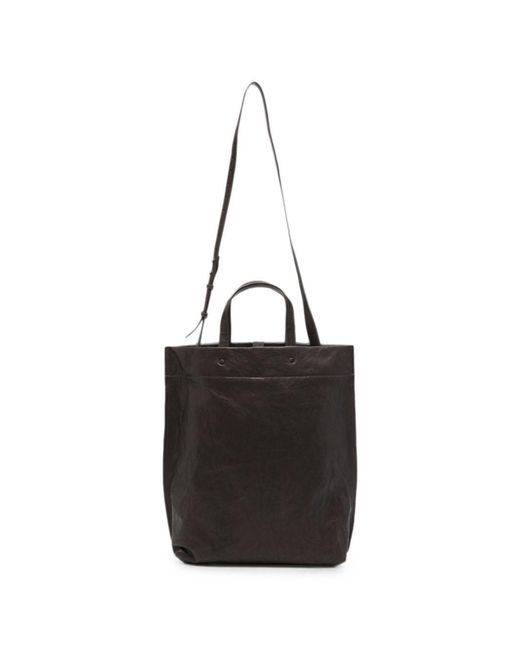 Lihann George Black Jani Leather Tote Bag