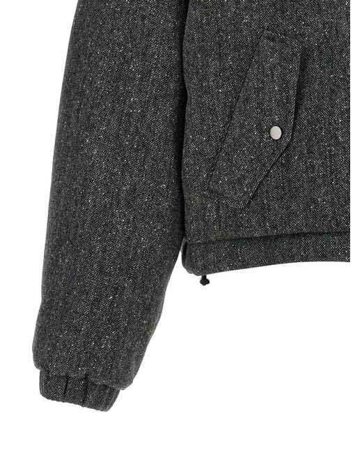 Brunello Cucinelli Black Wool Down Jacket