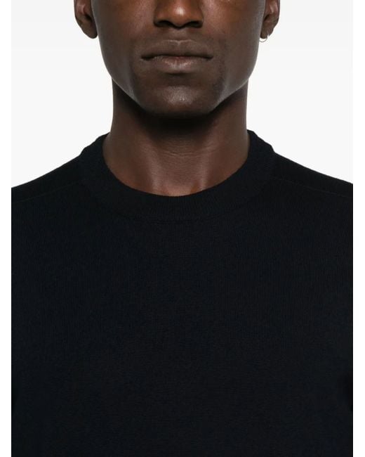 Stone Island Black Wool Sweater for men
