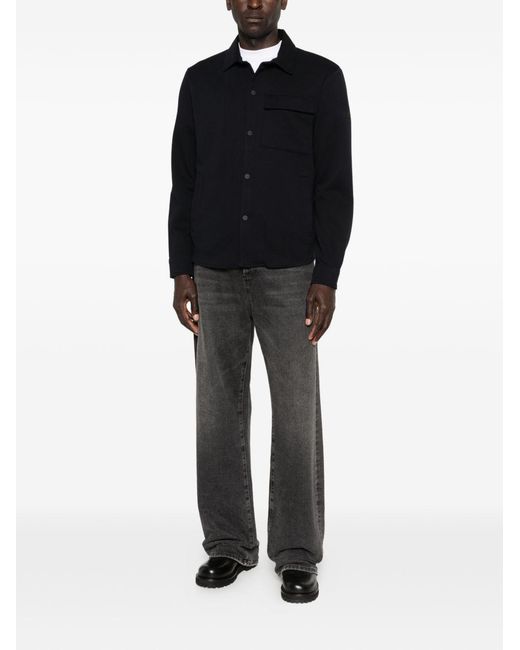 Heskimo Black Overshirt With Logo for men