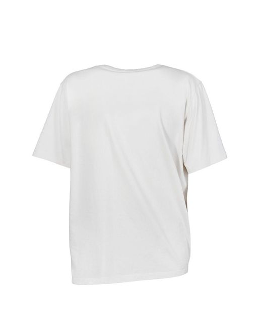 MM6 by Maison Margiela White Cotton T-Shirt