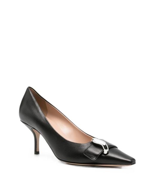 Emporio Armani Black Leather Pumps