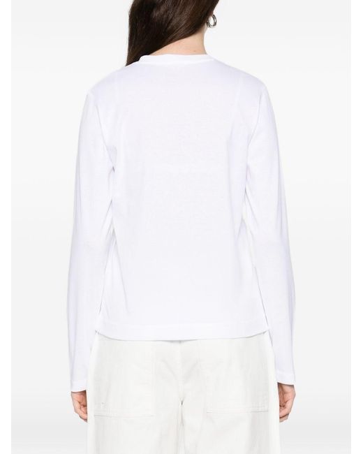 Herskind White Cotton Crewneck Sweater