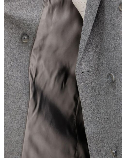 Boss Gray Double-Breasted Blazer