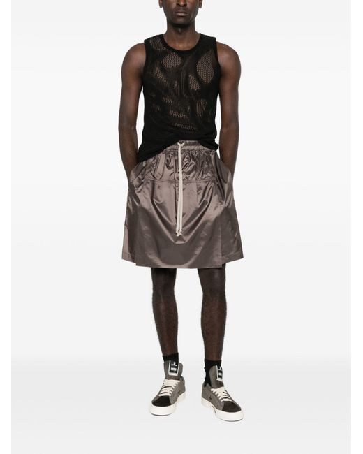 Moncler Brown Nylon Midi Skirt