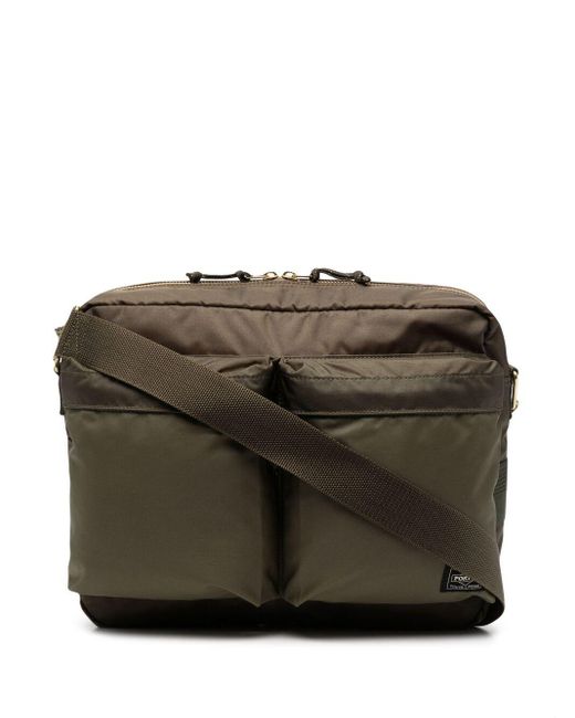 Porter-Yoshida and Co Brown Force Shoulder Bag for men