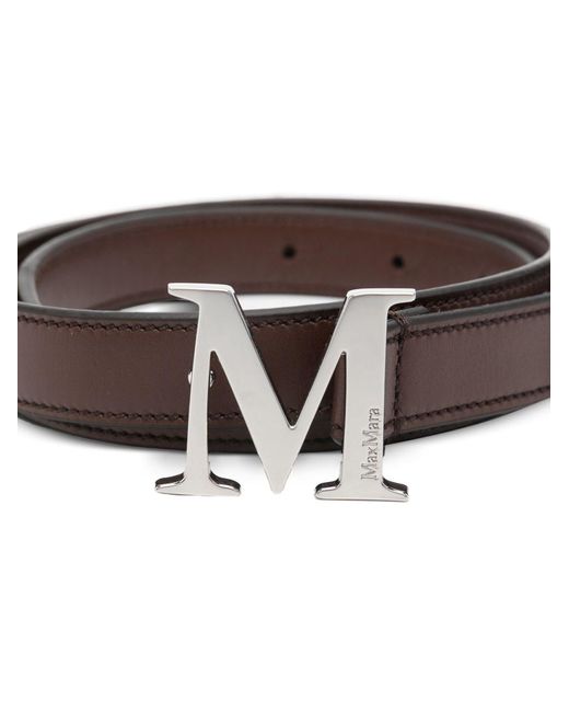 Max Mara Brown Leather Belt