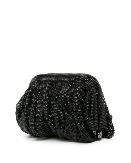 Benedetta Bruzziches Black Venus Rhinestoned Clutch Bag