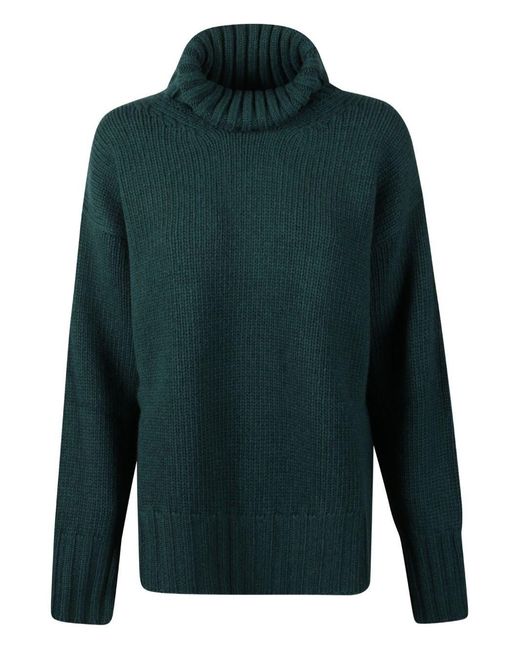 Jucca Green Oversized Turtleneck Jumper