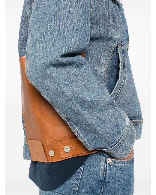 Loewe Blue Denim Hooded Jacket for men