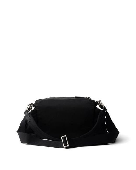 Prada Black Explore Re-Nylon And Leather Shoulder Bag for men