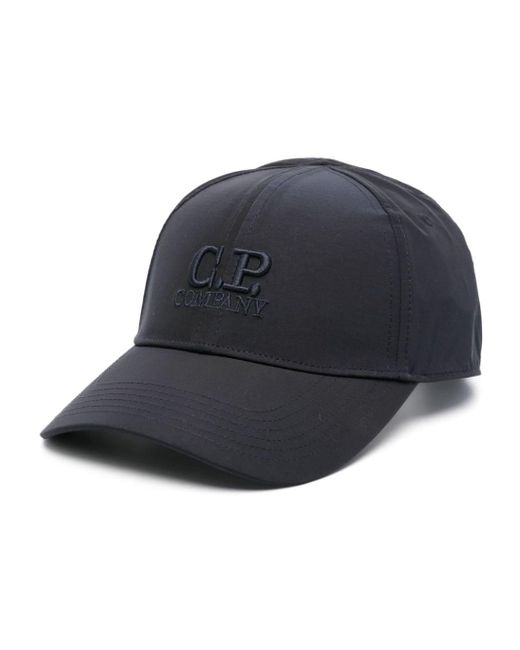 C P Company Blue Chrome-r Embroidered-logo Cap for men