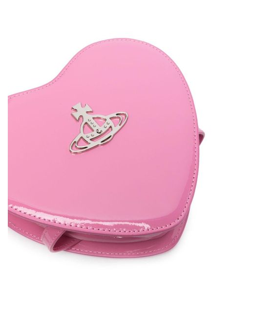 Borsa A Tracolla Louise Heart di Vivienne Westwood in Pink