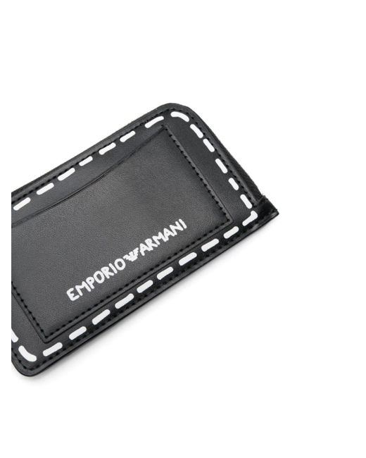 Emporio Armani Black Zipped Card Holder