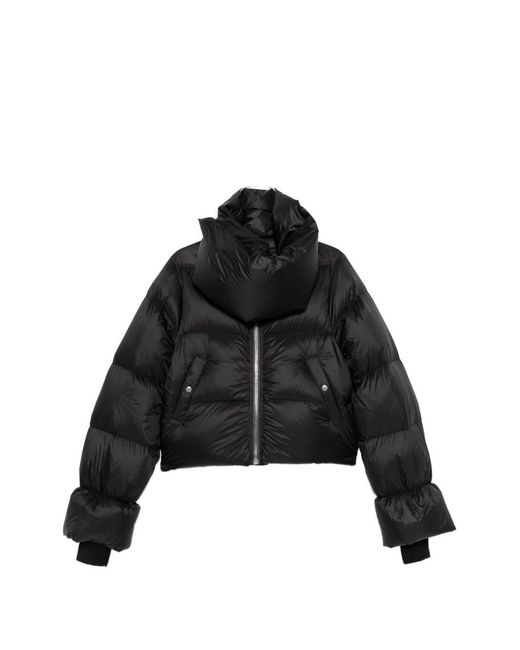Rick Owens Black Short Down Jacket