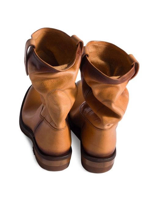 Miu Miu Brown Foule Ankle Boots