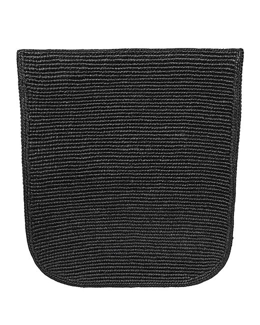 The Row Black Lori Rafia Tote Bag