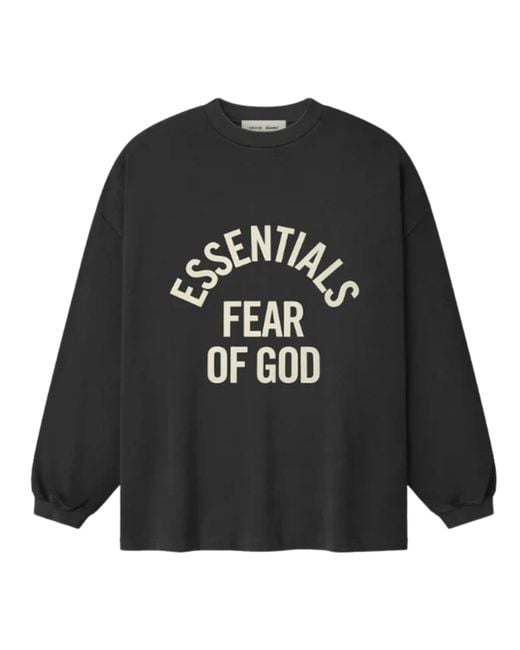Essentials Black Cotton T-Shirt for men