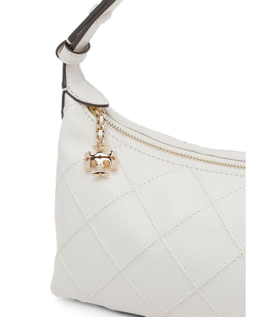 Tory Burch Metallic Fleming Leather Pouch