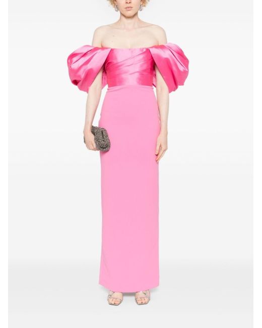 Abito Lungo Sian di Solace London in Pink