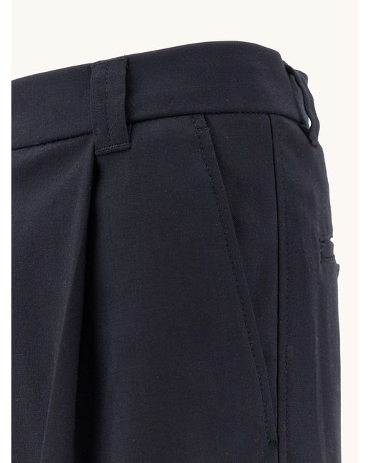 Paul & Shark Blue Pleated Trousers for men