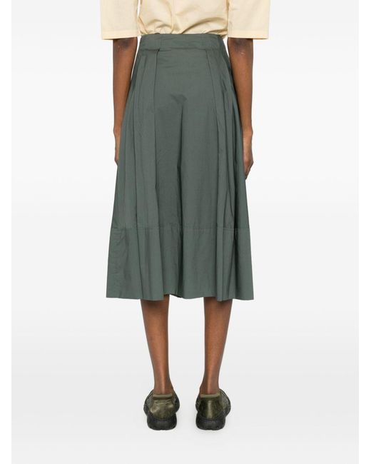 Woolrich Gray Cotton Long Skirt