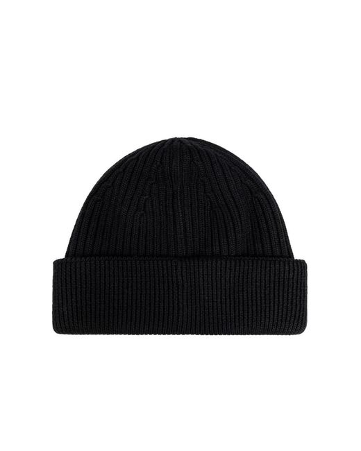 Loewe Black Logo Wool Beanie