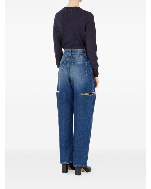 Maison Margiela Blue Baloon Denim Cotton Jeans