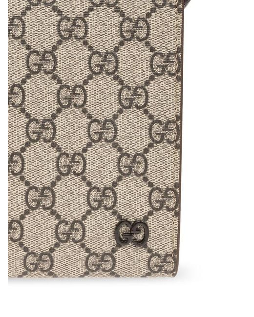 Gucci Gray Gg Zipped Pouch for men