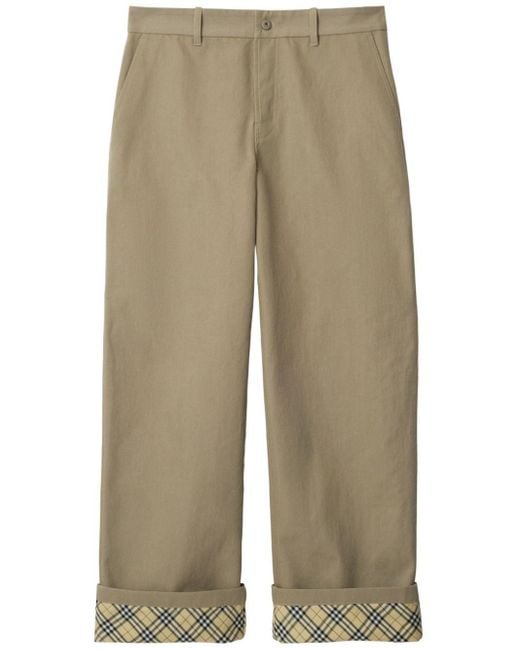 Burberry Natural Comfortable Fit Trousers for men