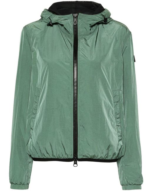 Peuterey Green Nigle Short Logo-appliqué Jacket
