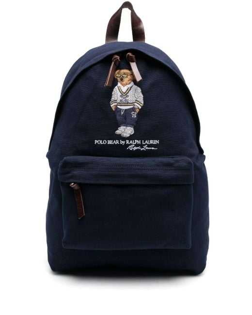 Polo Ralph Lauren Blue Polo Bear Backpack for men