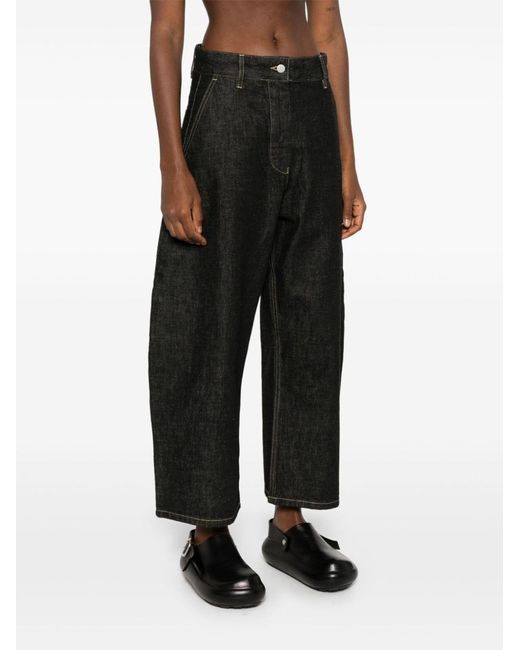 Studio Nicholson Black Cropped Denim Jeans