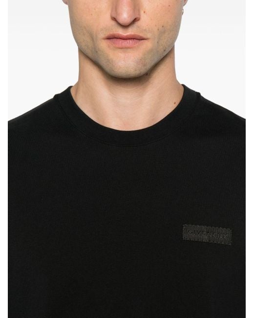 Givenchy Black Cotton T-Shirt With Logo for men
