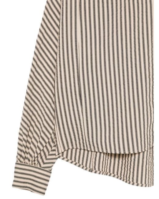 Alysi Natural Striped Blouse