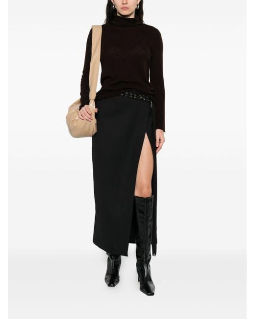 Be You Black Cashmere Turtle-Neck Sweater