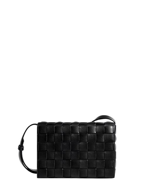 Bottega Veneta Black Orto Messenger Bag for men