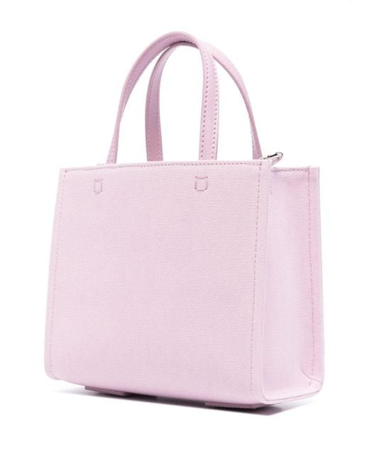 Givenchy Pink G-tote Mini Cotton Tote Bag