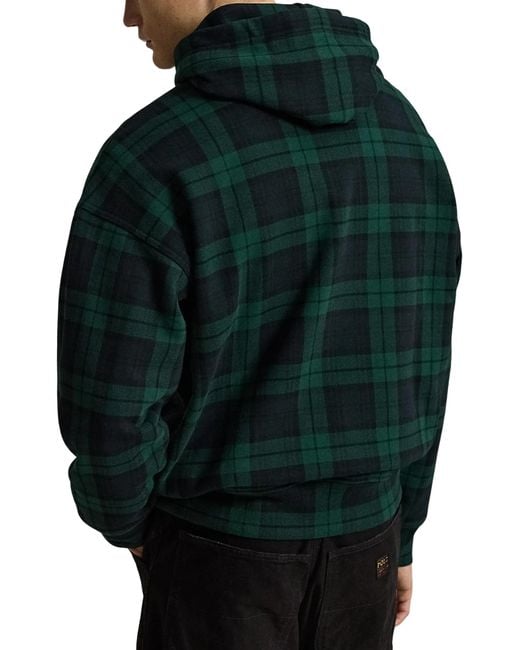 Polo Ralph Lauren Green Checkered Hoodie for men