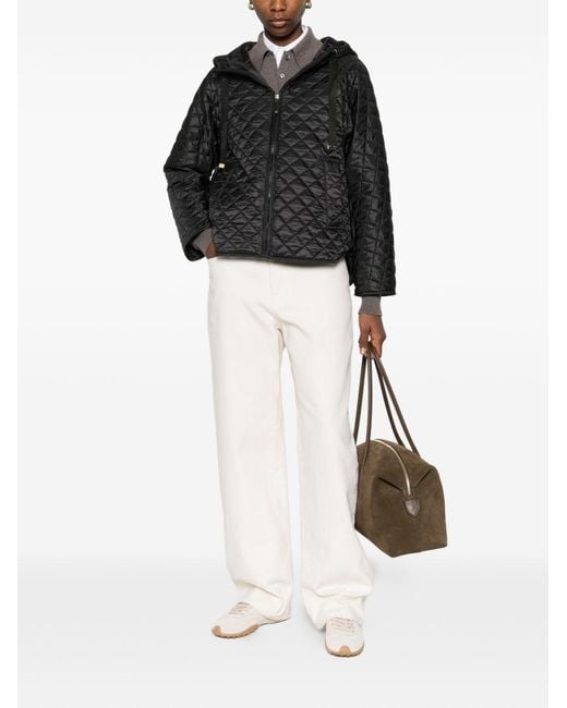 Max Mara Black Padded Blouson Jacket