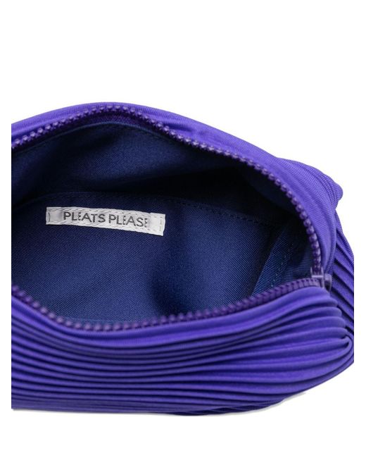 Pleats Please Issey Miyake Purple Pleated Waistbag