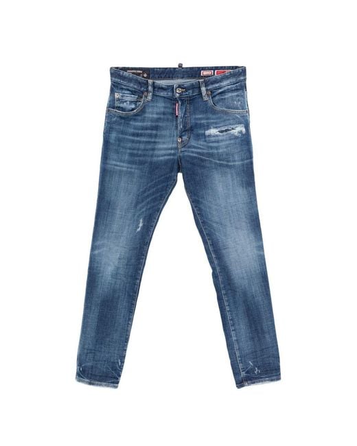 DSquared² Blue Cotton Jeans for men